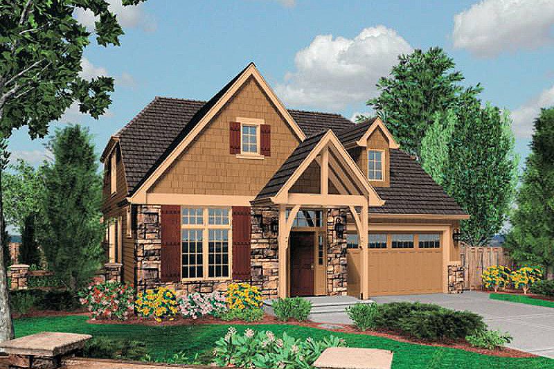 Dream House Plan - Craftsman Exterior - Front Elevation Plan #48-524