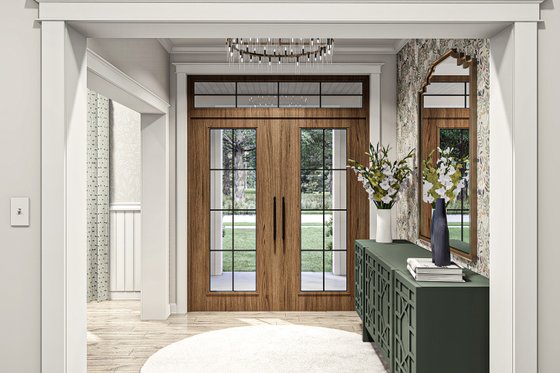 Interior - Entry for Farmhouse House Plan #455-664 - 4 bed, 2.5 bath