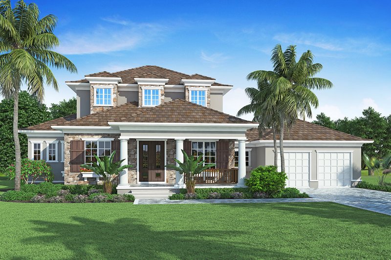 Architectural House Design - Traditional Exterior - Front Elevation Plan #938-85