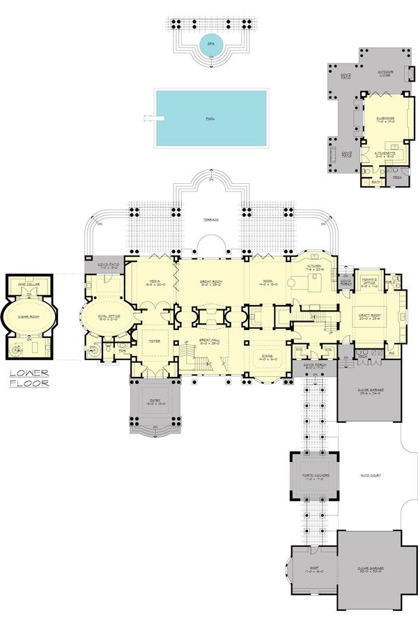 Traditional Floor Plan - Main Floor Plan #132-217