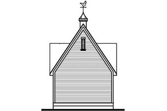 Exterior - Rear Elevation 1 for Colonial House Plan #23-435, 0 bath