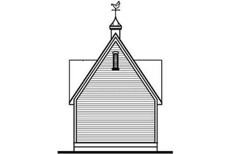 Home Plan - Exterior - Rear Elevation 1 for Colonial House Plan #23-435, 0 bath