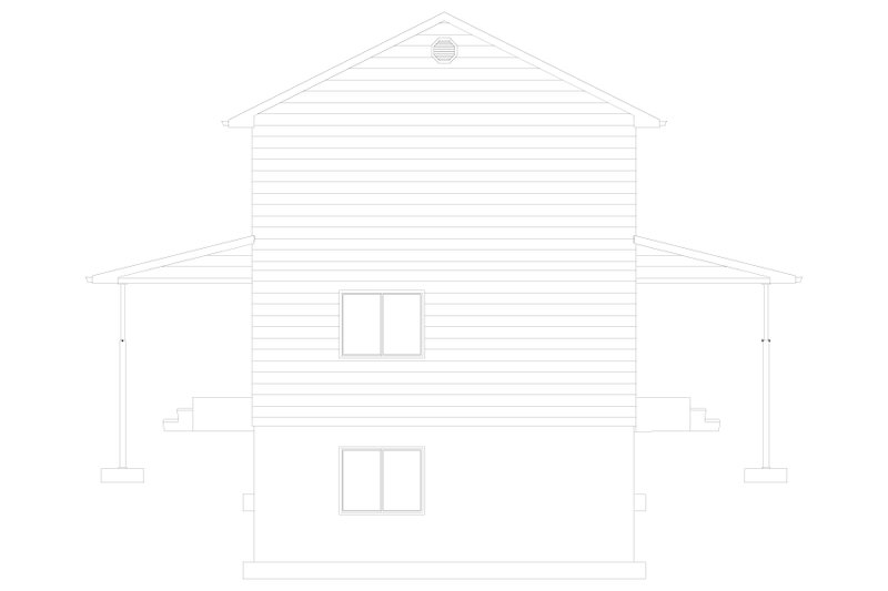 Home Plan - Exterior - Other Elevation for Farmhouse House Plan #1060-235 - 4 bed, 2 bath