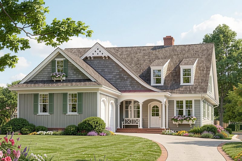 Dream House Plan - Exterior - Front Elevation 2 for Cottage House Plan #137-260 - 3 bed, 4 bath