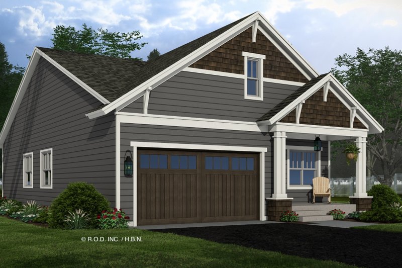 Home Plan - Exterior - Front Elevation 5 for Bungalow House Plan #51-1329 - 3 bed, 2 bath