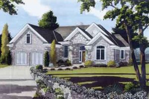 Home Plan - Exterior - Front Elevation for Southern House Plan #46-118 - 3 bed, 2.5 bath