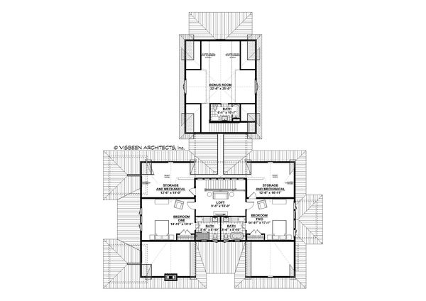 House Plan Design - Farmhouse Floor Plan - Upper Floor Plan #928-359