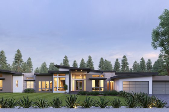 Modern Exterior - Front Elevation Plan #1066-217