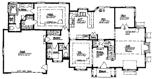 House Plan Design - Traditional Floor Plan - Main Floor Plan #328-285