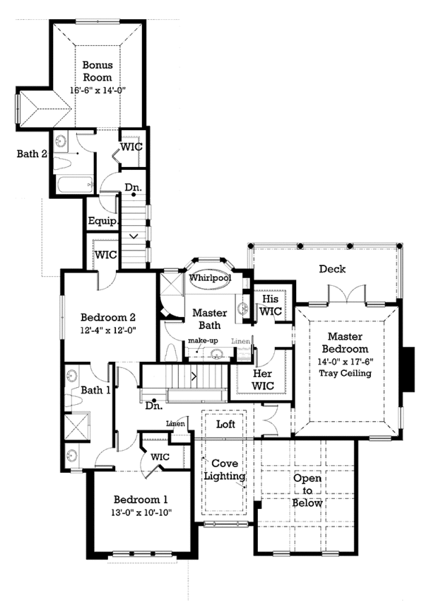 Home Plan - Victorian Floor Plan - Upper Floor Plan #930-200
