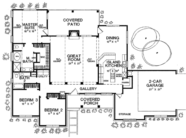 Dream House Plan - Country Floor Plan - Main Floor Plan #472-147