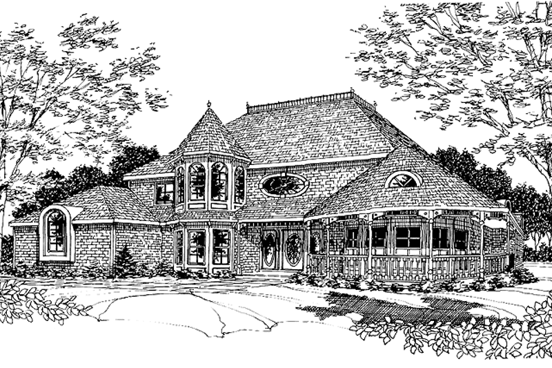 Dream House Plan - Exterior - Front Elevation 3 for Victorian House Plan #314-206 - 4 bed, 3 bath