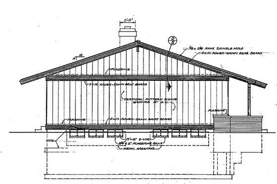 Exterior - Other Elevation for Ranch House Plan #72-739 - 4 bed, 2 bath