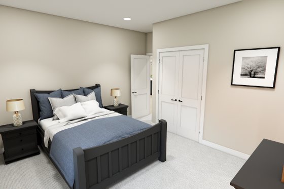 Interior - Bedroom 2 for Bungalow House Plan #51-1387 - 3 bed, 2.5 bath