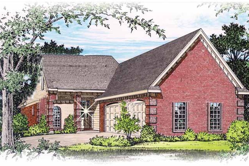 Architectural House Design - Traditional Exterior - Front Elevation Plan #15-298