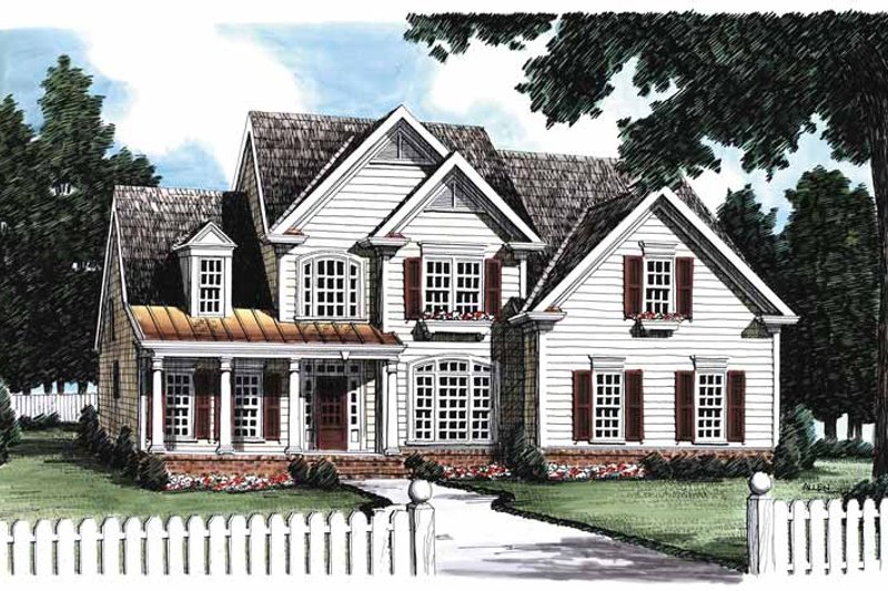 Home Plan - Country Exterior - Front Elevation Plan #927-157