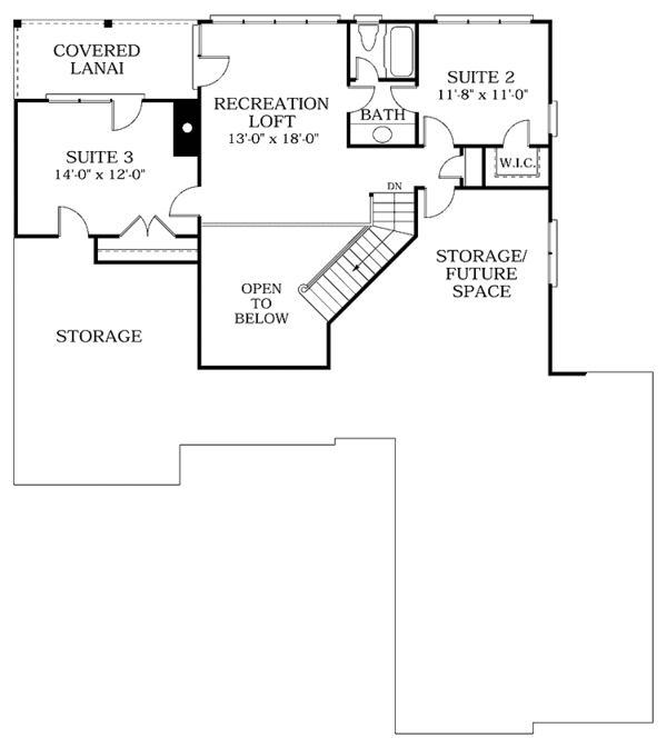 Dream House Plan - Country Floor Plan - Upper Floor Plan #453-133