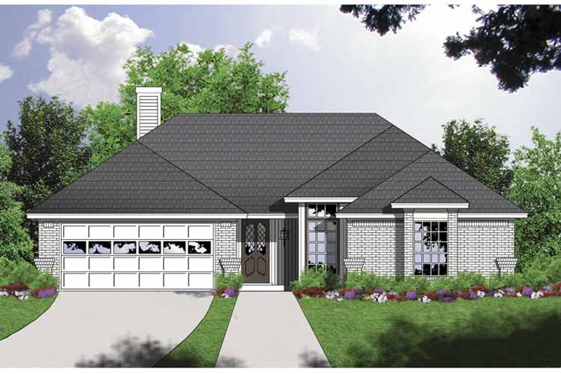 Home Plan - Exterior - Front Elevation 3 for Traditional House Plan #40-494 - 3 bed, 2 bath