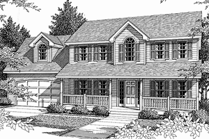 House Plan Design - Country Exterior - Front Elevation Plan #1037-31