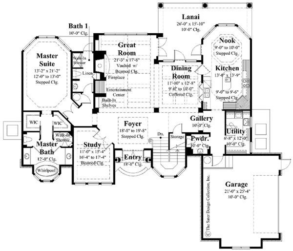 Home Plan - Colonial Floor Plan - Main Floor Plan #930-292