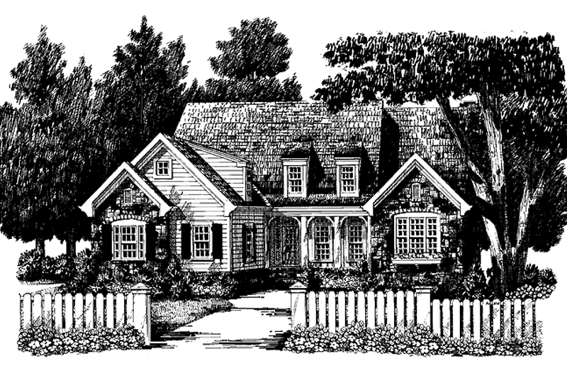 Home Plan - Exterior - Front Elevation 3 for European House Plan #927-264 - 3 bed, 2 bath
