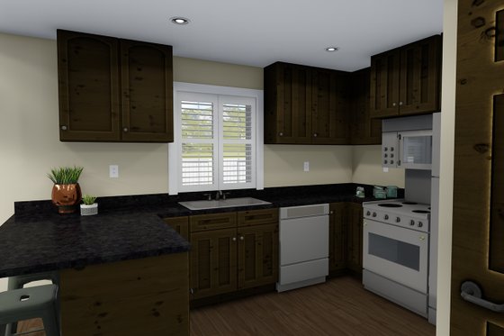 Interior - Kitchen for Traditional House Plan #1060-4 - 3 bed, 2.5 bath