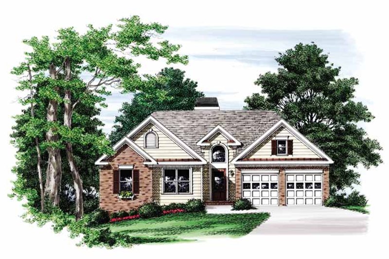 House Design - Ranch Exterior - Front Elevation Plan #927-733