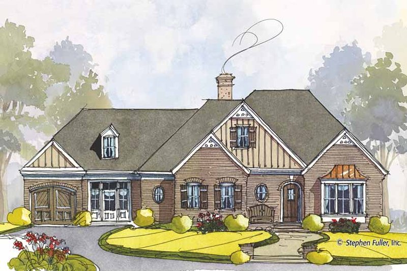 Home Plan - Exterior - Front Elevation 3 for Colonial House Plan #429-441 - 3 bed, 3.5 bath