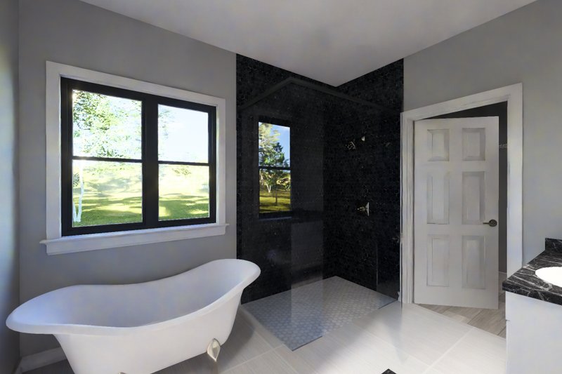 Architectural House Design - Interior - Master Bathroom for Modern House Plan #513-2433 - 3 bed, 2 bath