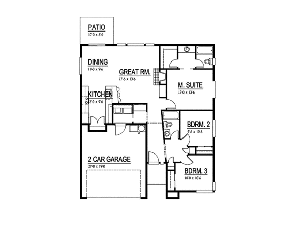 Home Plan - Floor Plan - Main Floor Plan #569-2