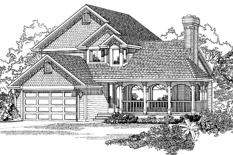 Home Plan - Victorian Exterior - Front Elevation Plan #47-808