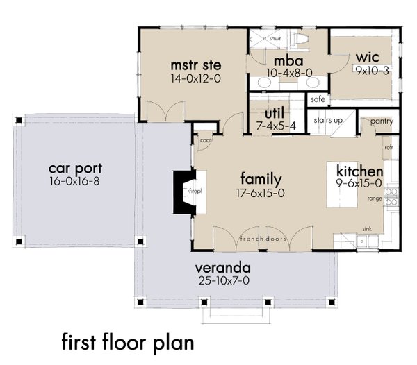 House Design - Cottage Floor Plan - Main Floor Plan #120-273