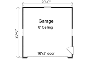 Floor Plan - Main Floor for Traditional House Plan #22-440, 0 bath
