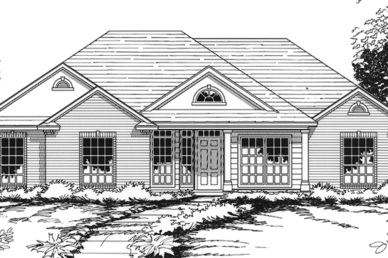 Dream House Plan - Country Exterior - Front Elevation Plan #472-399