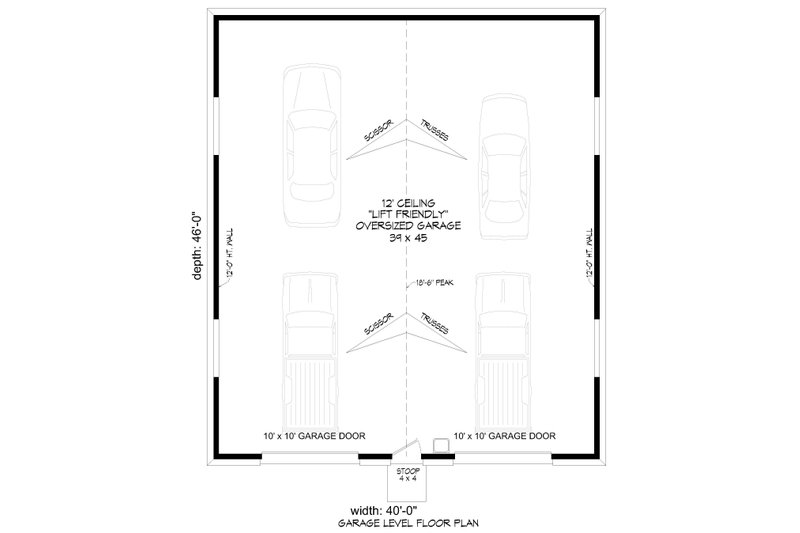 House Blueprint - Floor Plan - Main Floor for Country House Plan #932-1290, 0 bath