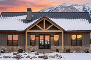 Barndominium Style House Plan - 3 Beds 2 Baths 1638 Sq/Ft Plan #1096-130 Exterior 