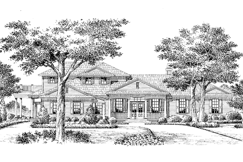 House Blueprint - Mediterranean Exterior - Front Elevation Plan #999-115