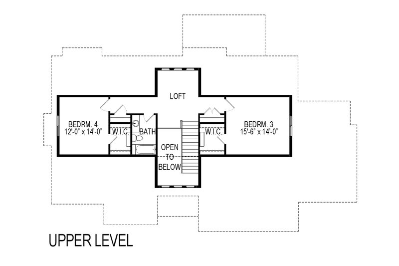Dream House Plan - Floor Plan - Upper Floor for Craftsman House Plan #920-7 - 6 bed, 4 bath