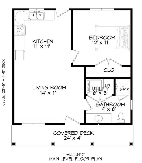 Home Plan - Traditional Floor Plan - Main Floor Plan #932-101