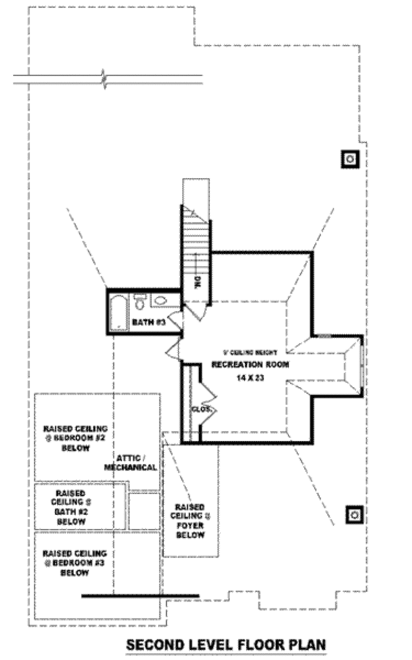 European Floor Plan - Upper Floor Plan #81-1218