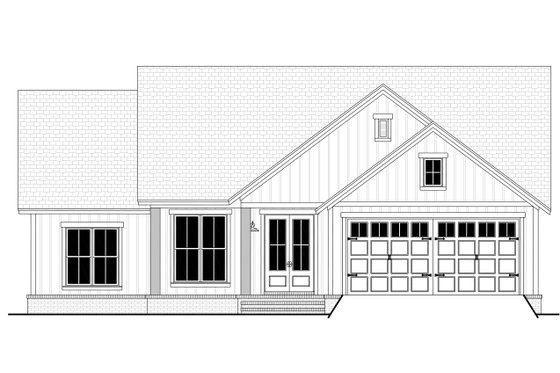 Exterior - Front Elevation 4 for Farmhouse House Plan #430-217 - 3 bed, 2 bath