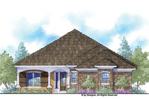 Country Exterior - Front Elevation Plan #938-66