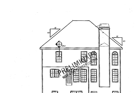 Exterior - Rear Elevation for Colonial House Plan #927-630 - 4 bed, 2.5 bath