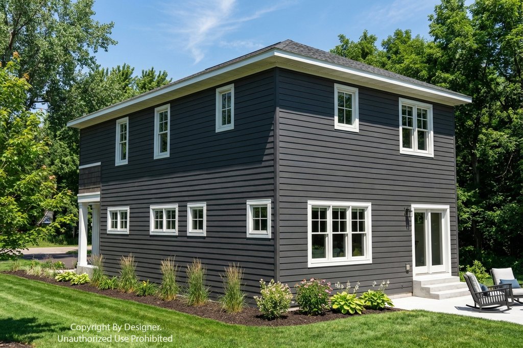 Exterior - Rear Elevation 2 for Craftsman House Plan #51-1515 - 3 bed, 2.5 bath