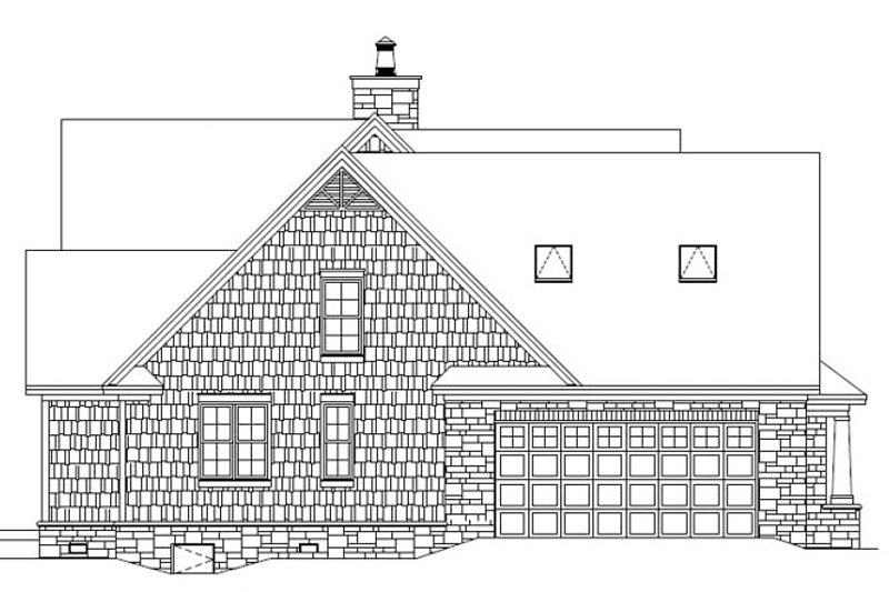 House Plan Design - Exterior - Other Elevation 1 for European House Plan #929-907 - 3 bed, 2.5 bath