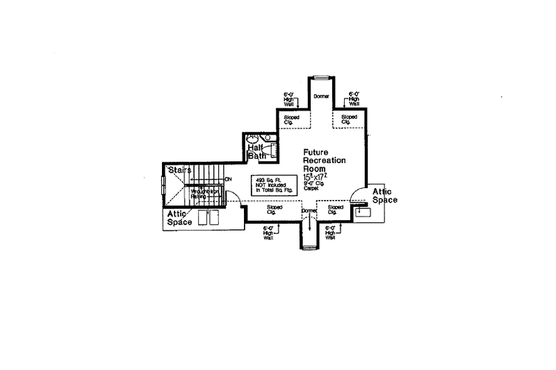 Dream House Plan - Floor Plan - Other Floor for Country House Plan #310-1250 - 3 bed, 2.5 bath