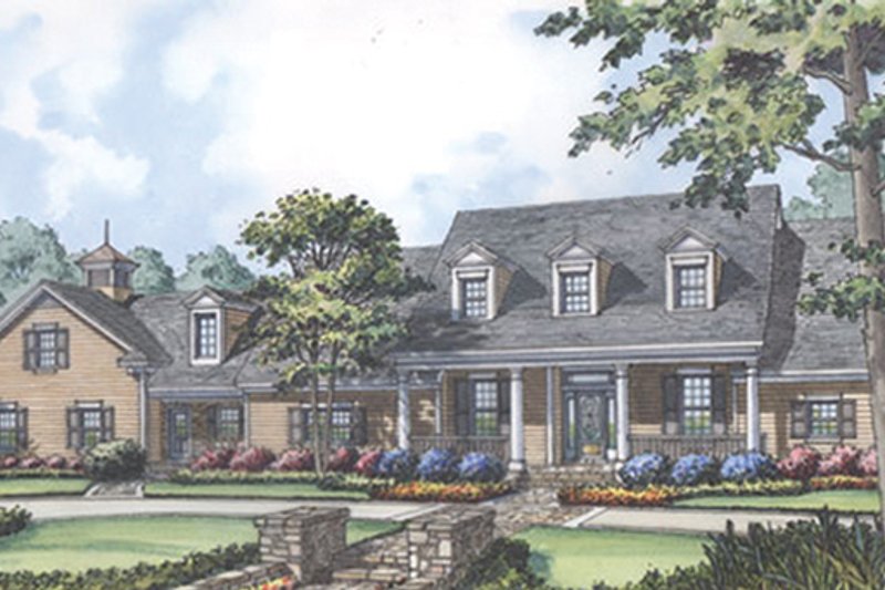 Architectural House Design - Colonial Exterior - Front Elevation Plan #417-812