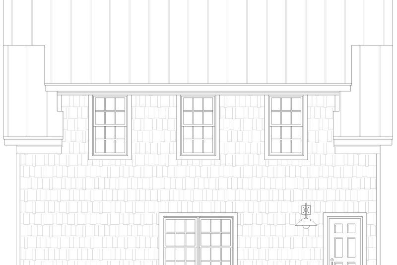 Dream House Plan - Exterior - Other Elevation for Colonial House Plan #932-1084, 0.5 bath