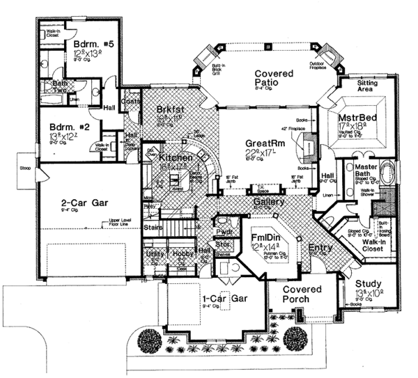 Home Plan - Country Floor Plan - Main Floor Plan #310-1193