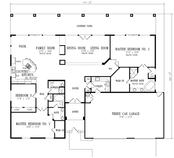 European Floor Plan - Main Floor Plan #1-623